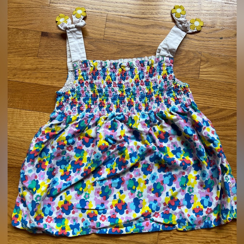Mini Boden Colorful Floral Girls Top